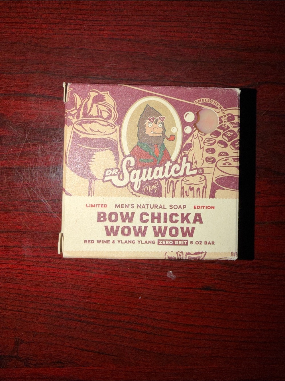 Dr. Squatch Bow Chicka Wow Wow Limited Edition Soap, Red Wine & Ylang Ylang 5 oz